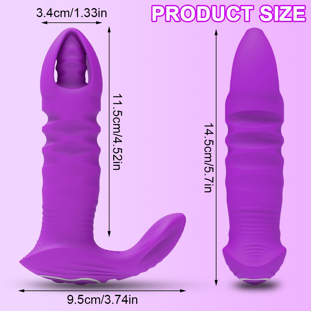 Wireless Bluetooth APP Dildo Vibrator Female Telescopic Anal Butt Plug G Spot Clitoris Stimulator Wear Sex Toys for Women Panty