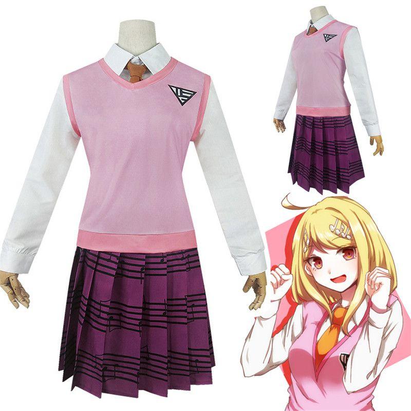 Danganronpa V3 Akamatsu Kaede Cosplay Costume Full Set Exquisite Uniform Design