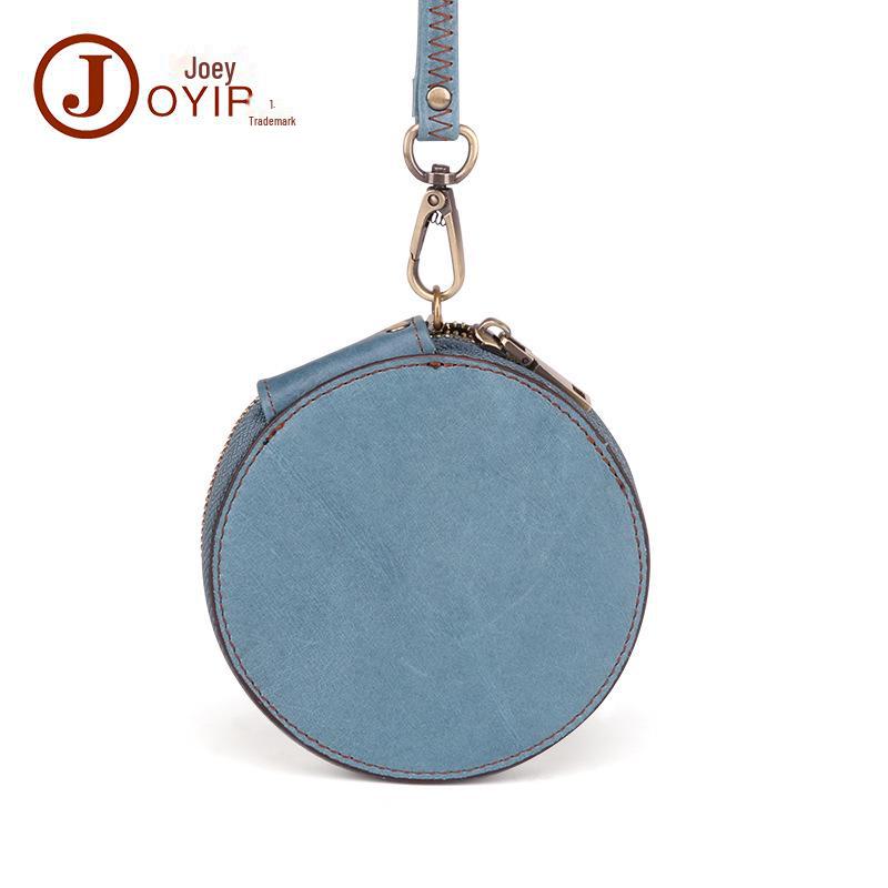 Vintage Echtleder Mehrfarbige Geldbörse und Schlüsseletui