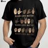 Black Lives Matter Three Hand Sign Language Asl Freedom Unisex Black T Shirt