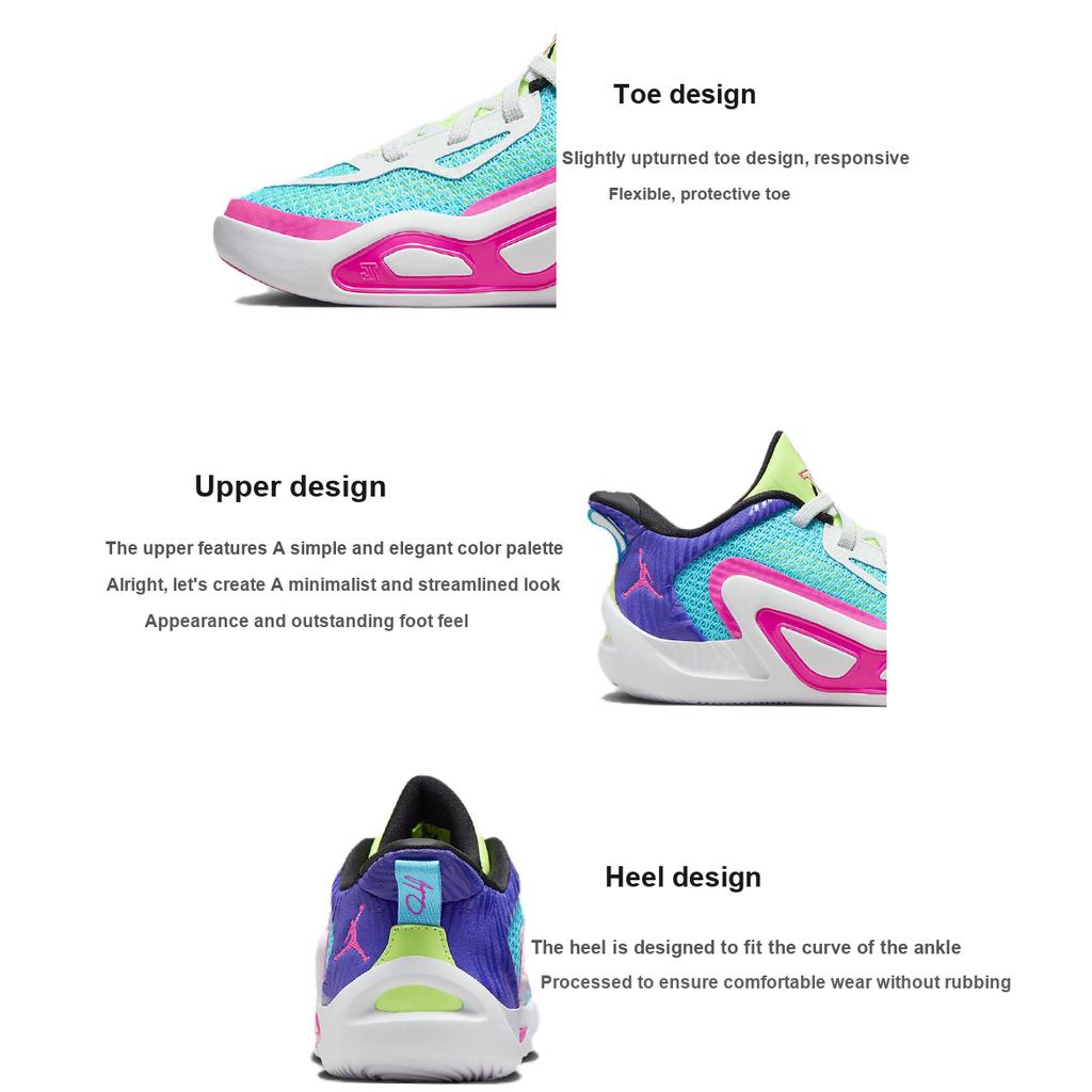 Air Jordan Tatum 1 PS Wave Runner Kids Sneakers Blue Lagoon-Pulse Pink-Blast FV0173-400