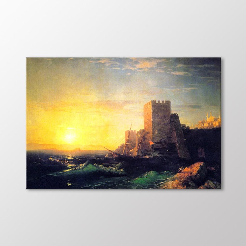 

Башни на берегу Босфора, 1859 г. Живопись