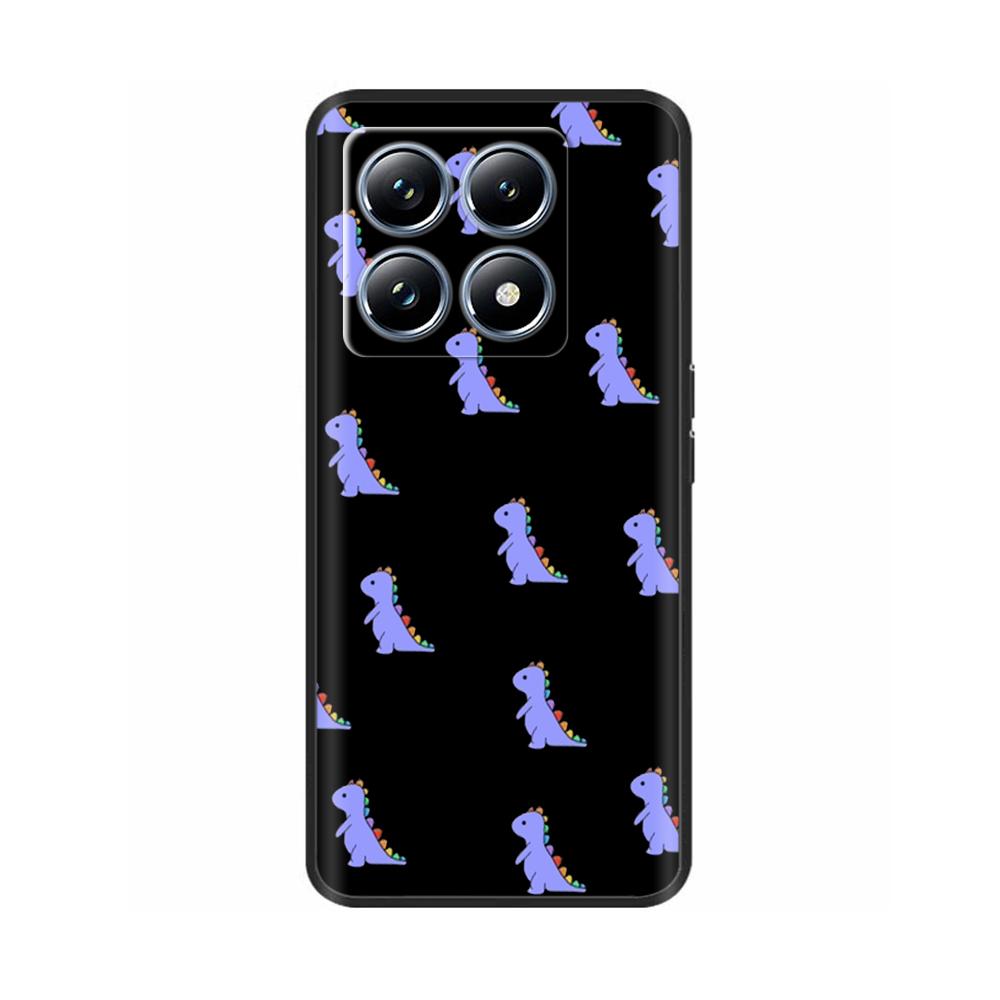 Silicone Phone Case for Xiaomi Mi 14T Pro / 14T 5G Case Luxury Painted Protection Shell Back Cover for Mi14T Soft Black Bumper