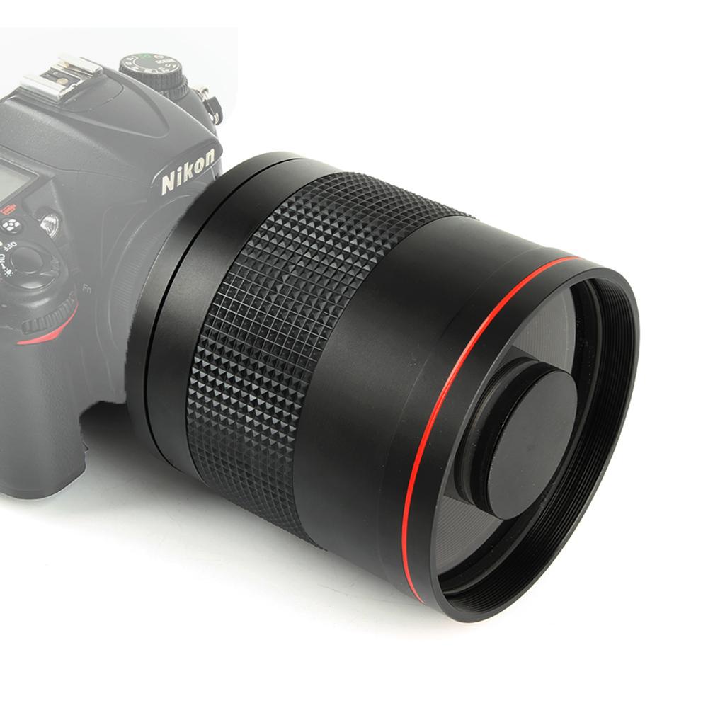 900mm F/8.0 Super Mirror Telephoto Manual Focus Lens + T2 Mount Adapter Ring For Canon Nikon Pentax Sony Olympus DSLR Camera