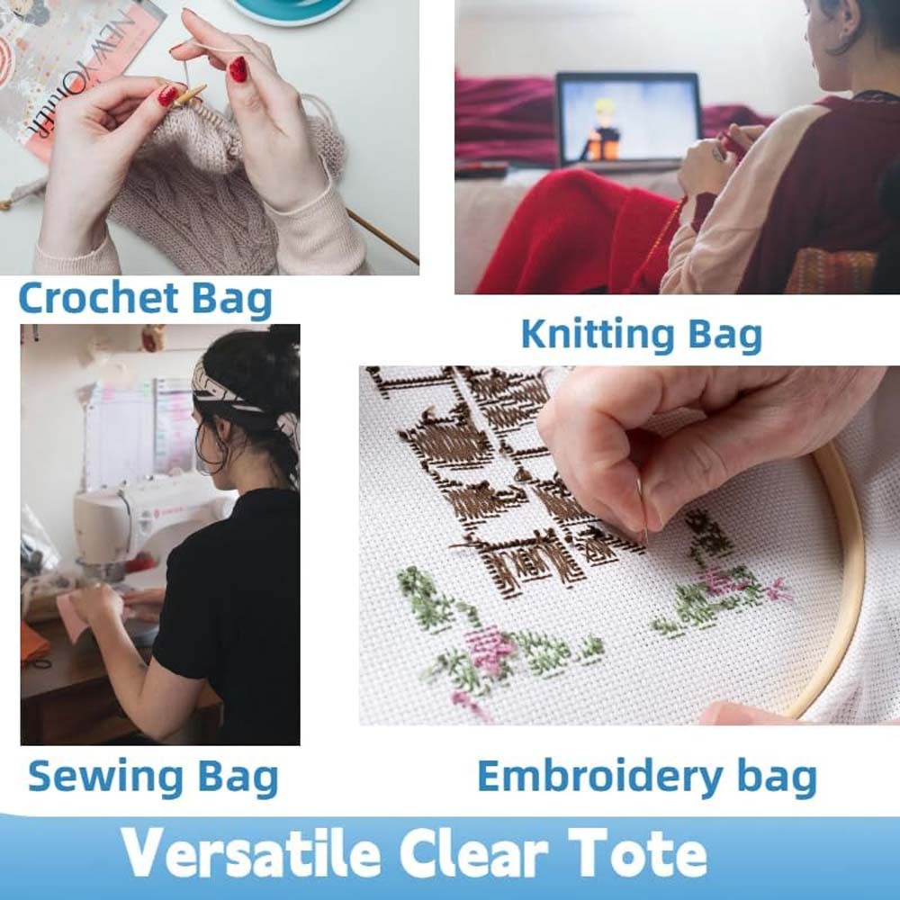 Прозрачная сумка из ПВХ для женщин и мужчин — фото 8