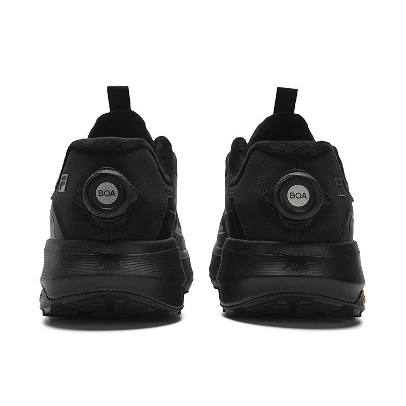 FILA BOA EXPLORER 3 Cushioning Abrasion Resistant Coverage Lightweight Thermal Low top Outdoor Shoes Men's Black A12M611225FBK