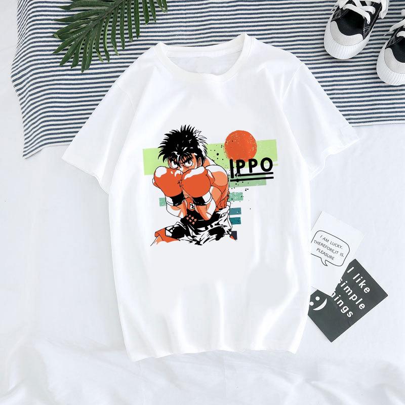 Hajime No Ippo Manga Y2k TShirt Japanese Anime Hip Hop Tee Top Men Women Makunouchi Takamura T-Shirt KGB Harajuku Tshirt Clothes