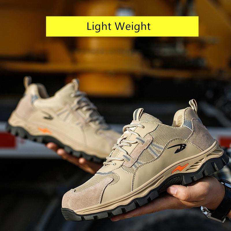 Sommer Arbeitssicherheitsschuhe Sneaker durchstichsichere Sicherheitsschuhe für Herren leichtgewichtige Sicherheitsschuhe Herren Arbeitsschuhe mit Stahlkappe