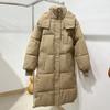 Winter Down Cotton Coat Women's Mid-length New Style Loose Thickened Cotton Jacket Knee-high Bread Coat Cotton Coat Jacket