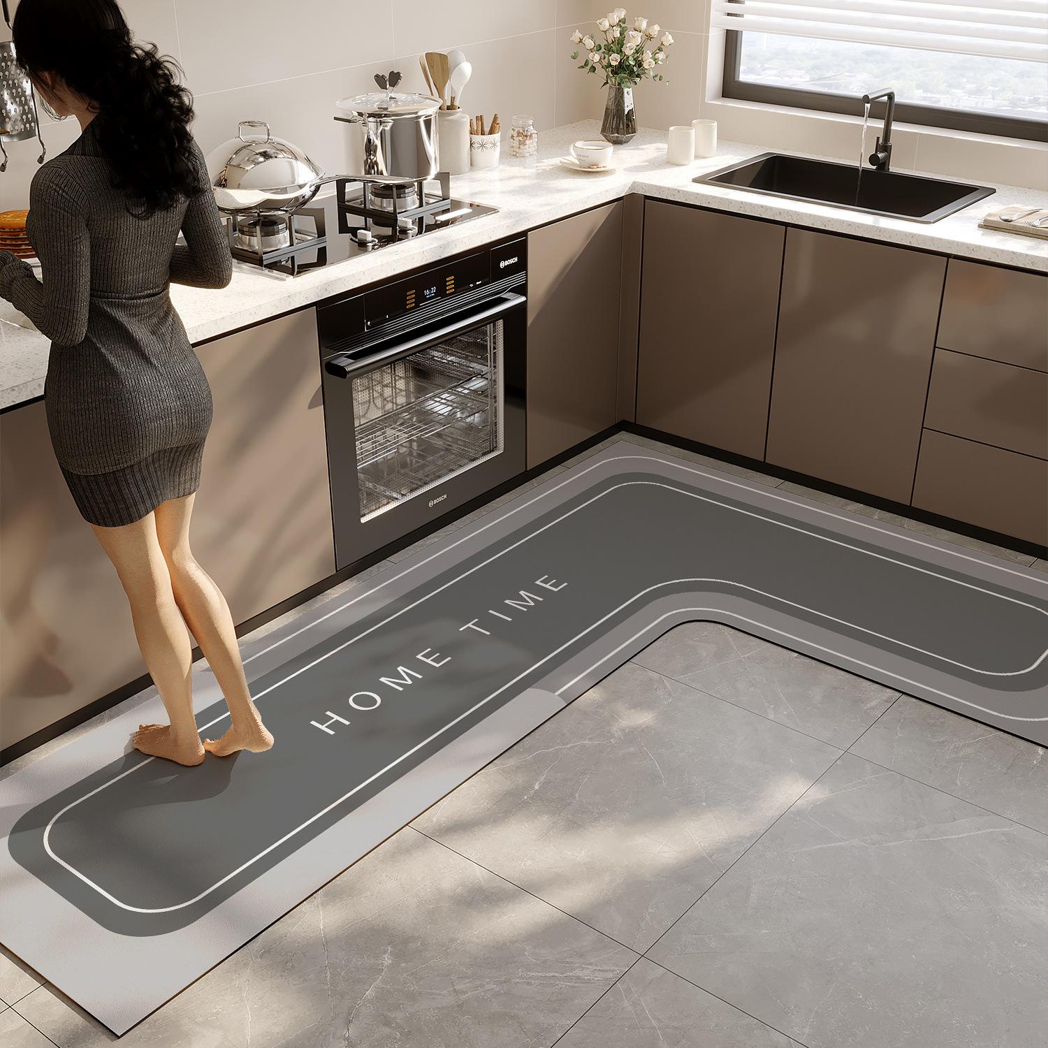 

Diatom Mud Быстросохнущий влагопоглощающий коврик для пола для дома Грязеотталкивающий и простой в уходе противоскользящий коврик Быстросохнущий коврик для ног 100 * 120 * 45cm