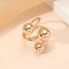 Korean Fashion Adjustable Multi-Ring with Metal Round Beads