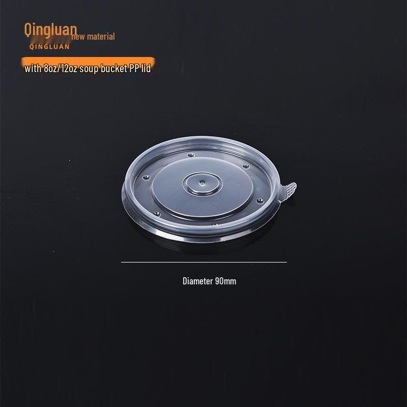 

Disposable Kraft Paper Bowl with Lid for Porridge, Rice, Salad, Fast Food, and Picnic Takeaway.