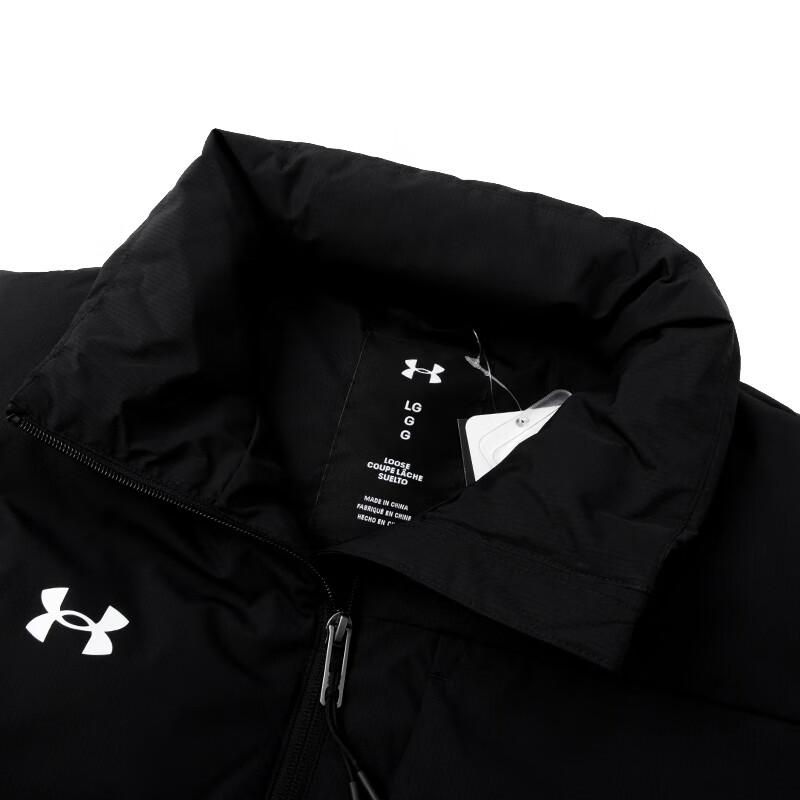 Under Armour Solid Color Stand Collar Outdoor Casual Vest Knitted Sports Pants Set Men Sets 23600803-001+23600703-014