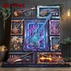 Cybernetic Bass Chronicles 2D Flat Pattern Flannel Blanket, High Quality All Seasons, Home Decor, Warmth and Comfort, Perfect for Christmas Gifts.