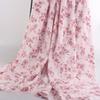 New Ink Print Floral Dress Fabric French Loose Halter Slimming Chinese Style Bubble Skirt Fabric Sewing for Clothes Dresses