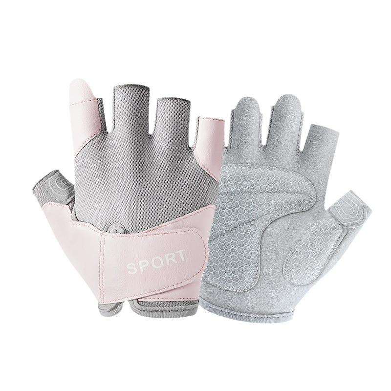 Mănuși de fitness și ciclism pentru femei, anti-alunecare, respirabile, cu suport pentru încheietură