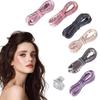 Heatless Wave Rod Headband No Heat Silk Curls Ribbon Soft Hair Rollers for Straight Hair and Curly Hair Type