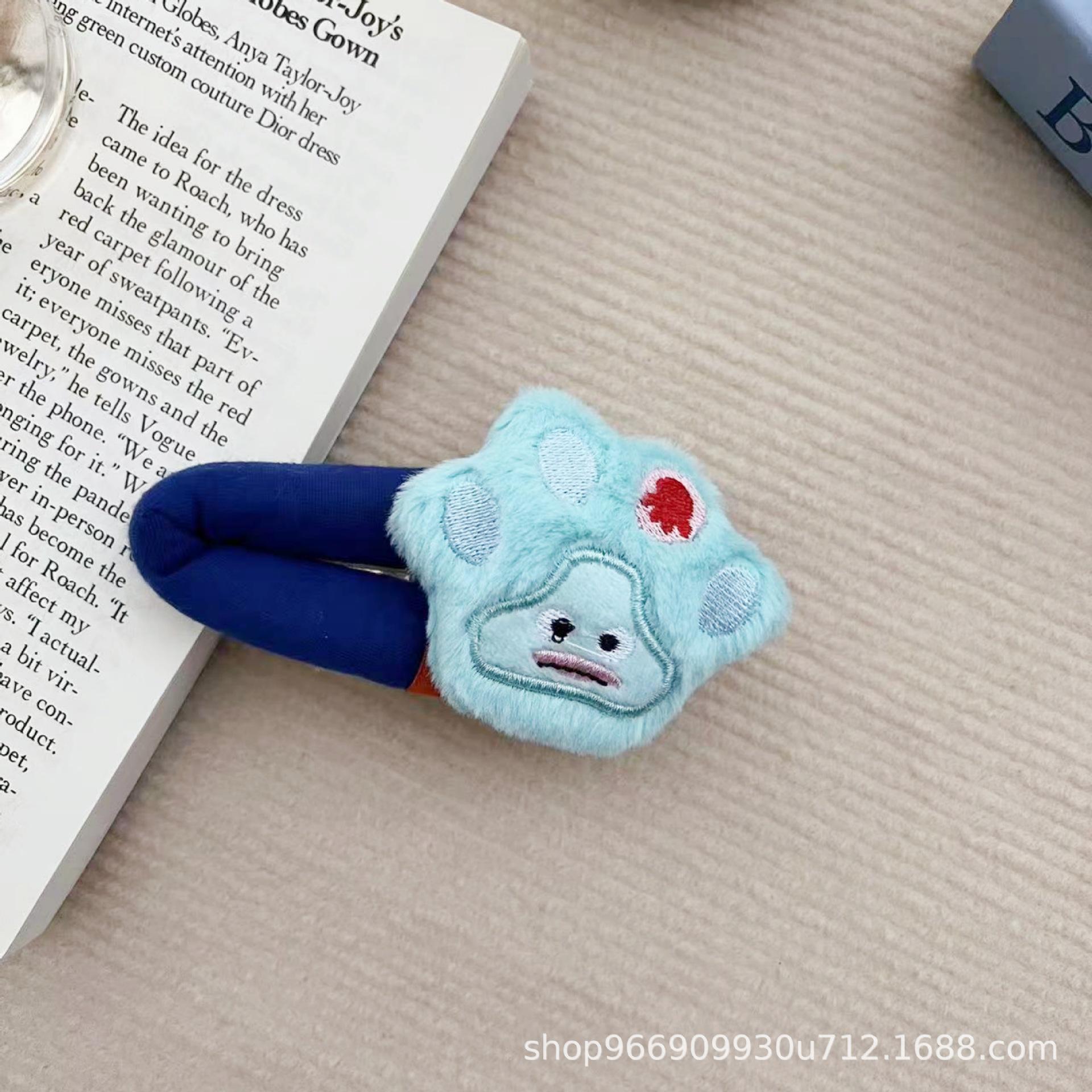 

Милый мультяшный динозавр плюшевый зажим для челки - дизайн маленького животного змеи для девочек и студентов