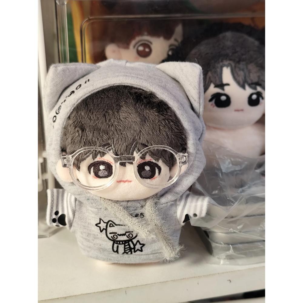 10cm Baumwollpuppe Niedliche Kleidung 10cm Nunu Puppe Exquisit Keine Attribute Lässiger Hoodie Mit Brille Zubehör