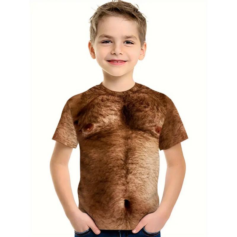 3D Digital Printing T-Shirt Casual Children Tops