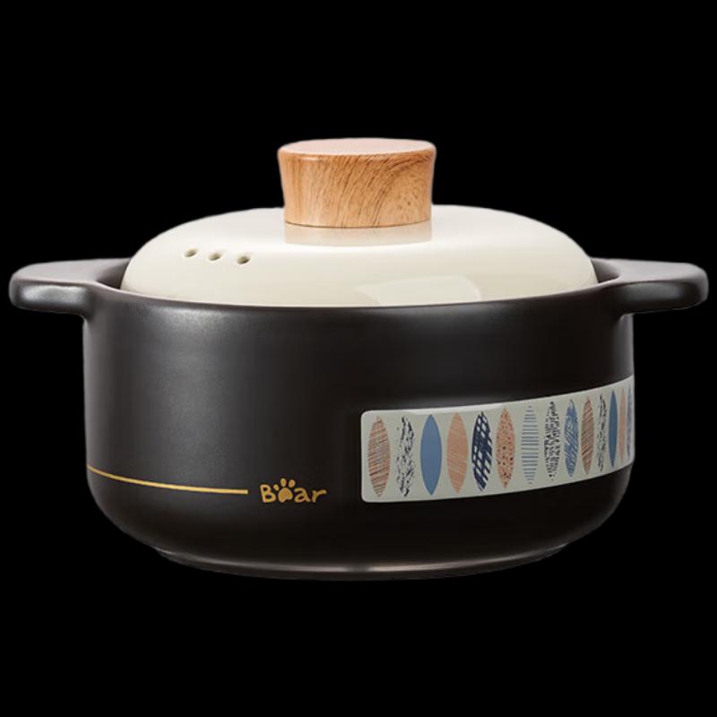 Bear 1.8L High-Temperature Ceramic Stew Pot