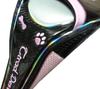 Golf Headcover for Utility Clubs, Paw Print Design with Magnetic closure (Black/Pink)