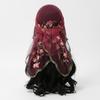 High Quality Plum Blossom Embroidery Lace Square Scarf Thin Vintage Neck Tie Shawl Wraps Headkercheif Hijab for Women