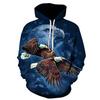 2025 Europe and the United States cross-border new products music note 3d digital printing loose casual hoodie sweater jacket