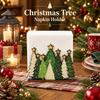 Detachable Desktop Tissue Box Wooden Xmas Paper Holder Paper Towel Rack  Dining Room Decor