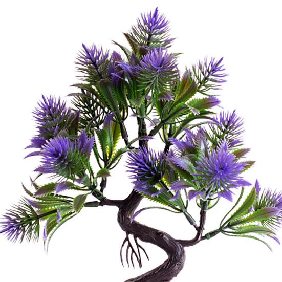 Artificial Bonsai Vivid Easy Care Colorfast Decorative Fake Pine Tree Bonsai Home