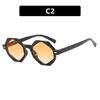 Polygon Retro Cat Eye Sunglasses Women Men High End Trend Sun Glasses Seaside Party Driving Glasses