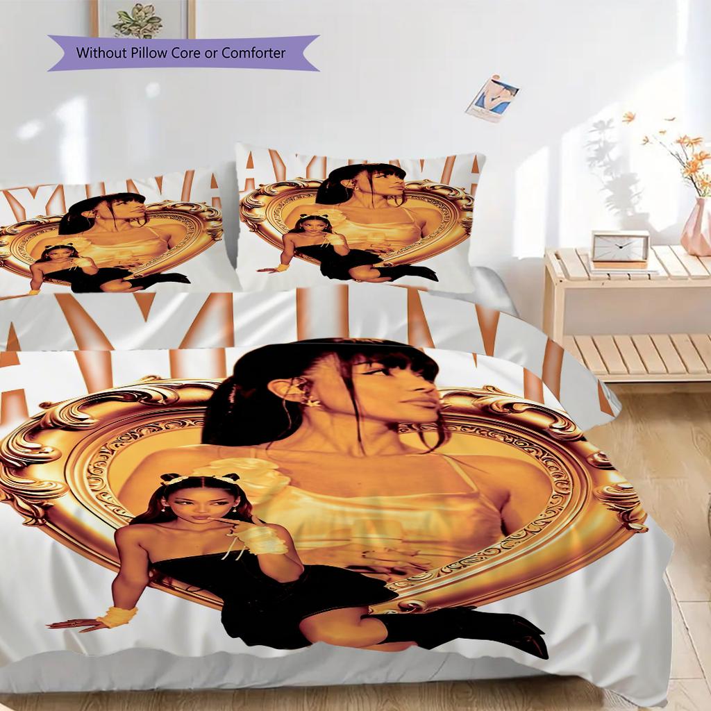 Ayliva's collage art poster bedding, duvet cover, pillowcase, home decoration, birthday gift (1 * duvet cover+2 * pillowcase, coreless)