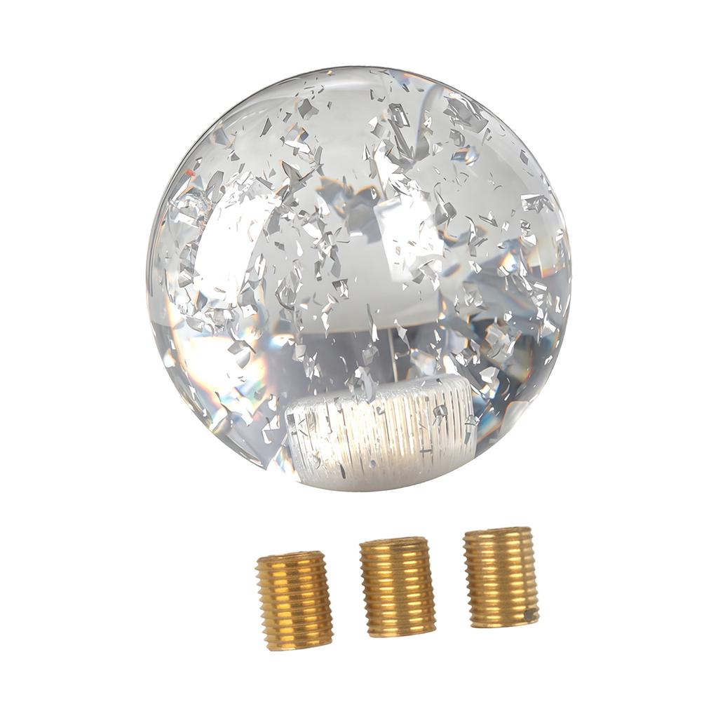 Clear Glass Hand Ball Gear Lever Gear Shifter Knob Modified Gear Stick Shifter For Automatic And Manual Car