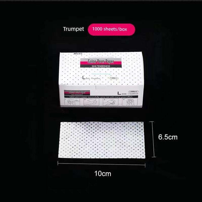 

Ultra-Thin Hair Perm Paper Bar Paper Disposable Hair Paper Ai Wen Cold Wave Hot Iron Hairdressing Supplies Hair Salon Barber Shop Complete Collection Small Size 10*6.5cm Mesh 1000 Sheets