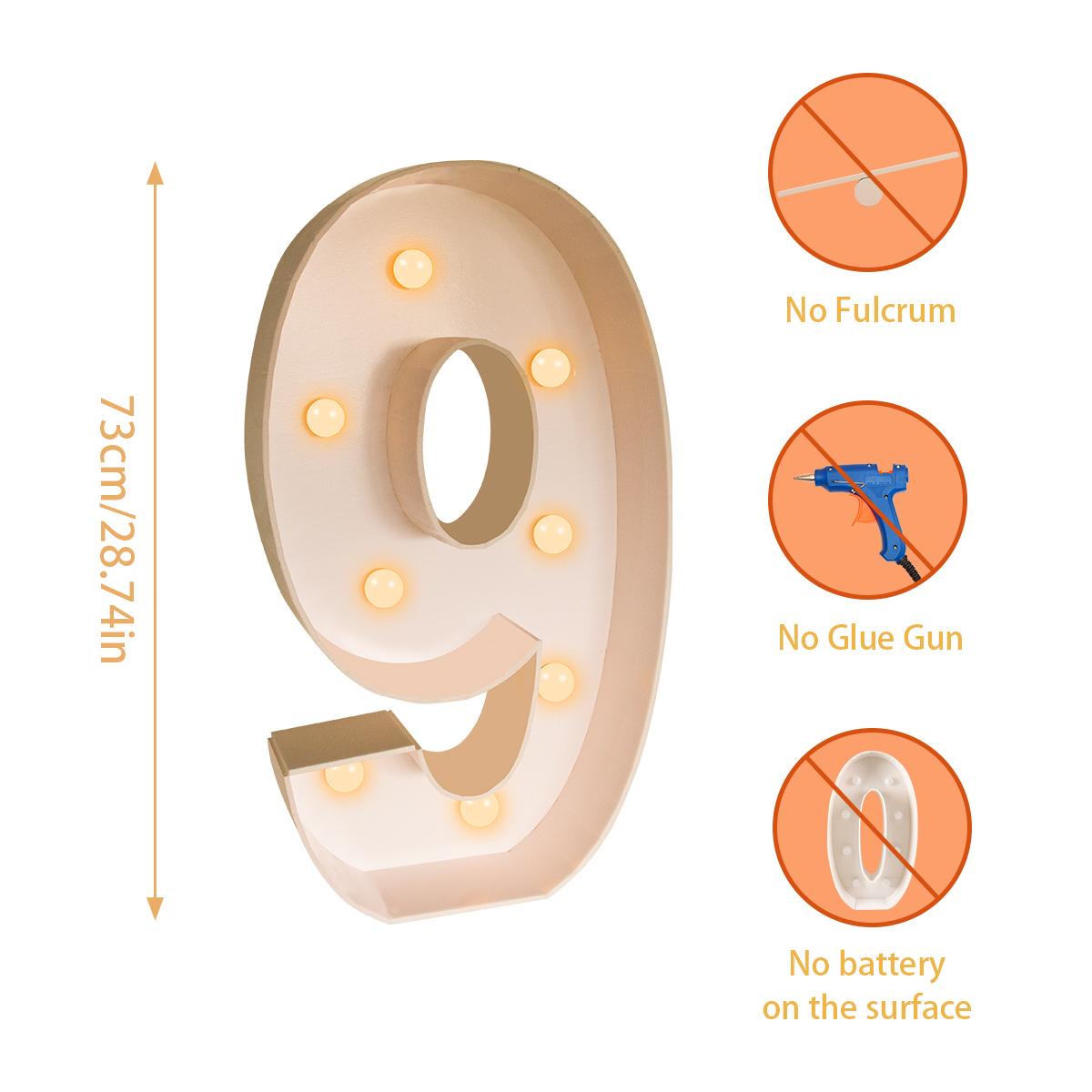 

73 см большие светодиодные огни для подсветки декоративных ламп для шатра, украшения для дома, дня рождения, юбилея, свадьбы 73cm