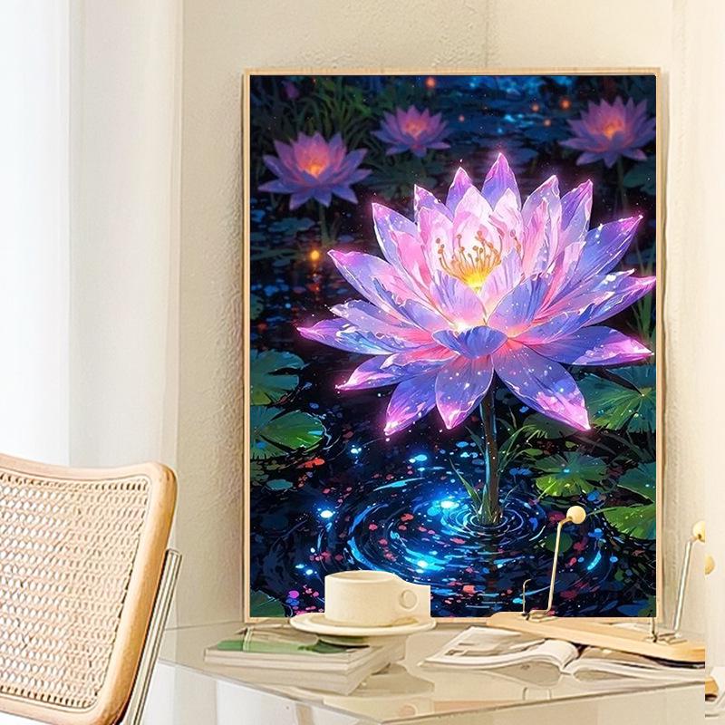 Lotus DIY Acrylic Digital Oil Painting Kit - No Frame