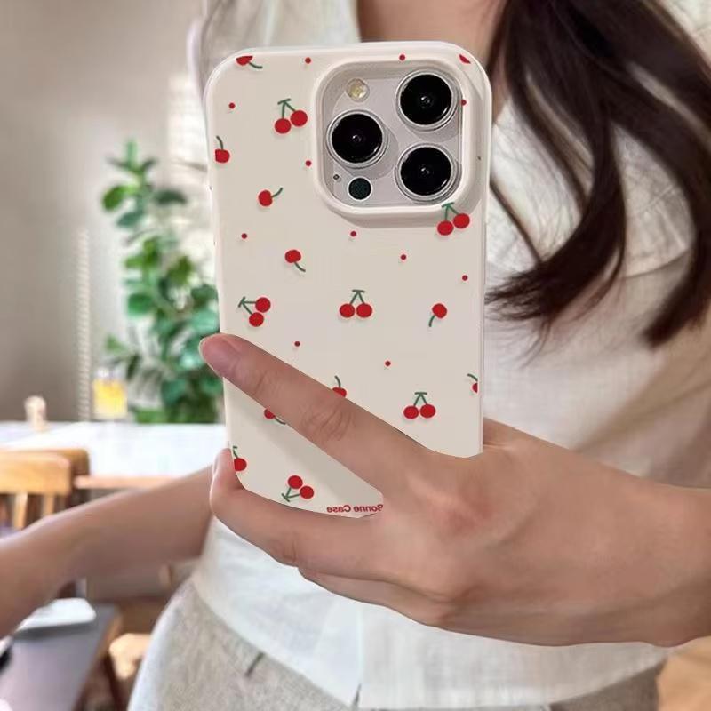Cute Cartoon Cherry Lichee Pattern Phone Case for Xiaomi Redmi Note 14 13 12 11 Pro Plus 4G 5G 10 9 8 15C 14C 13 12C 10C Cover