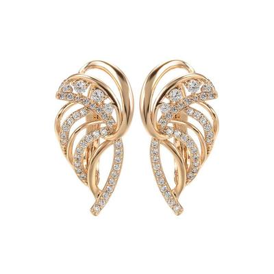 Stylish Copper Zircon Earrings for Women and Girls