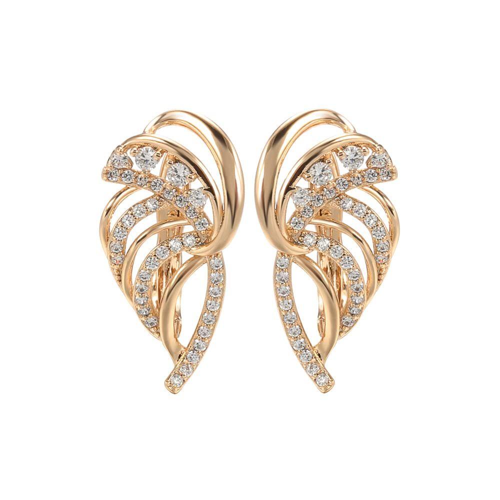 Latest Stylish Copper Zircon Earrings for Women and Girls
