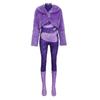 Zootopia Gazelle Cosplay Costume With Faux Fur For Halloween And Themed Parties