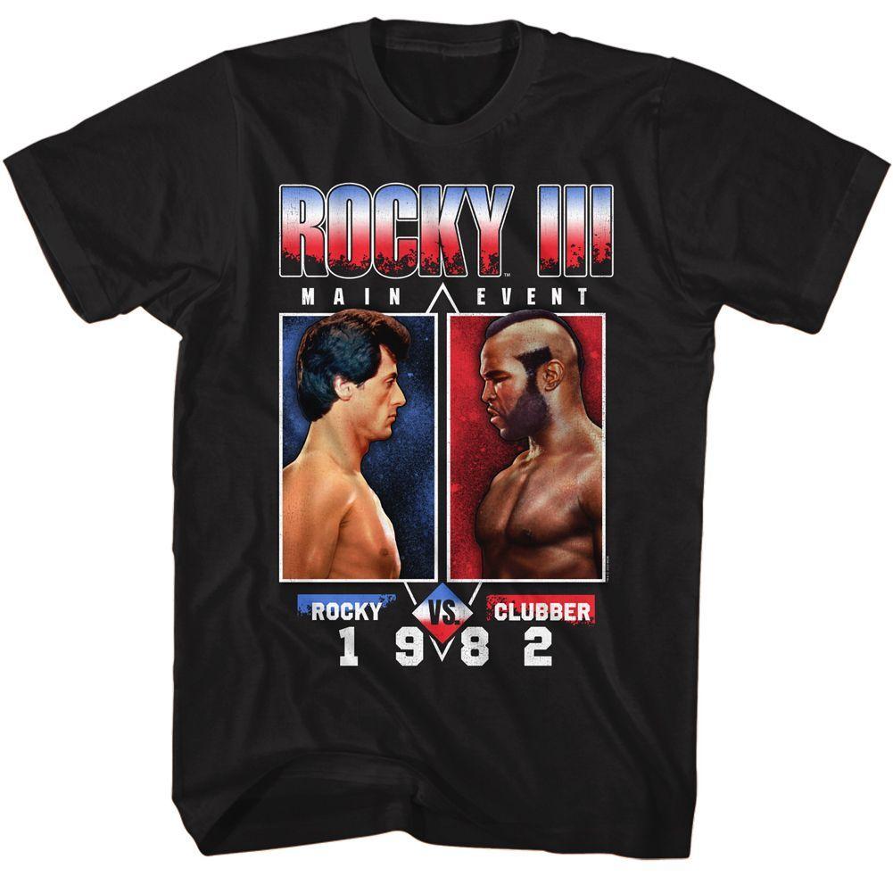 Rocky vs Clubber Black T-Shirt XXXL