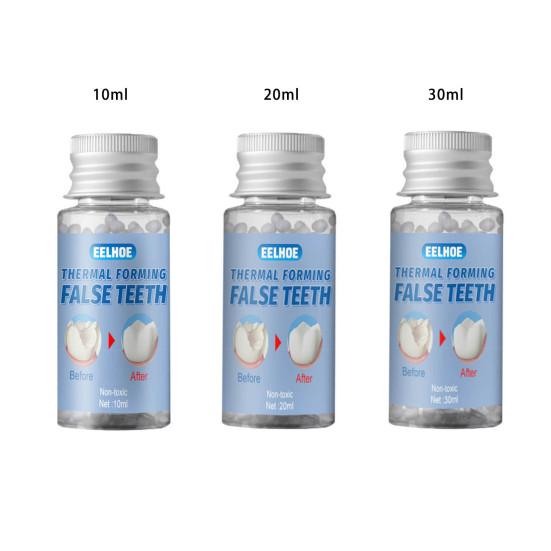 10 ml/g 20 ml/g 30 ml/g Korálky na lepení zubů Korálky nasazující se těsně přiléhají Péče o zuby Cosplay Lepicí korálky s falešnými zuby na vyřezávání