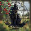 1 Piece of Black Cat Pendant Sitting On a Tree Branch Basking In the Sun. Gifts for Animal Enthusiasts, Office Home Decor