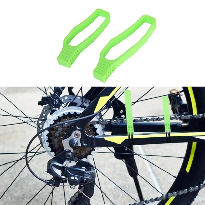 Silicone izable Fit Bicycle Chain Protector Mountain Bike Road Bike Chain Protector Anti Scratch and Anti-collision Accessorie