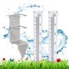 strong  Plastic Rain Gauges Replacement Tubes with Support Upgrades for Outdoor Garden Agriculture Meteorological Use