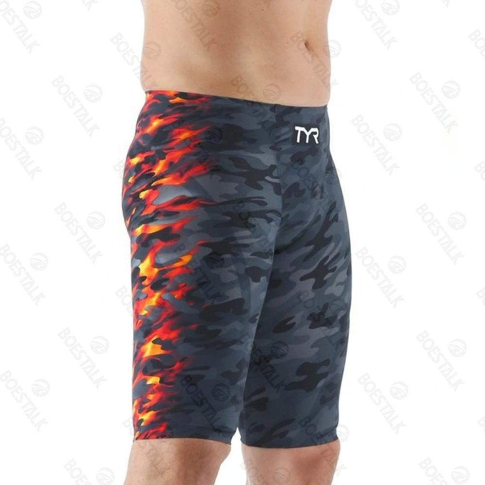 Costume da bagno uomo professionale impermeabile ad asciugatura rapida pantaloni da spiaggia comodi traspiranti costume da bagno sportivo lungo pantaloni per sorgenti termali