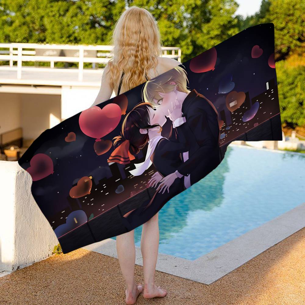 Anime K-Kaguya-Sama Love Is WarS Microfiber Beach Towel Absorbent Quick dry Soft Yoga Swimming Resort Mountain Climbing Towel