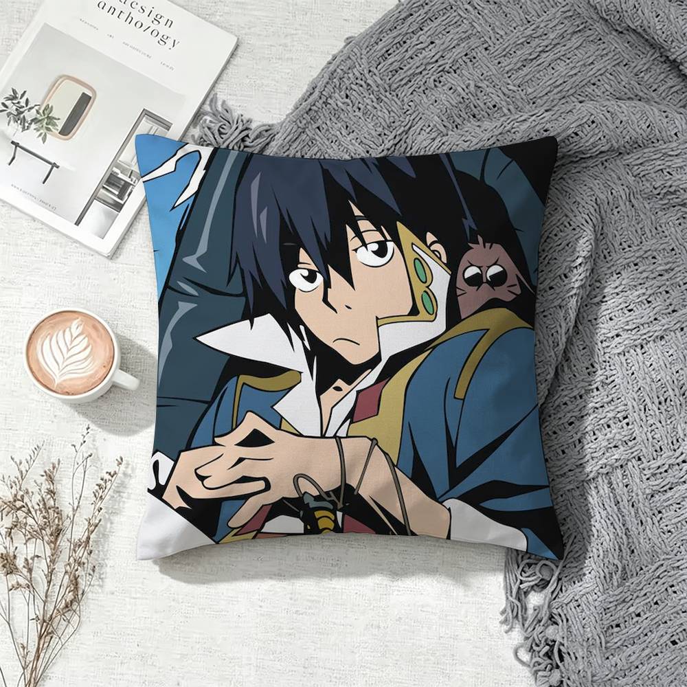 Popular Anime Gurren Lagann Double-Sided Printed Cushion Cover Bedroom Bedside Sofa Pillow Case