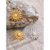 Eetit Popular Stainless Steel Pearl Flower Daily Stud Earrings Prevent Allergy Metal Summer Chic Versatile Jewelry 2025