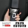 PU Leather Car Seat Belt Buckle Clip Cover Protector Anti-Scratch Case For Toyota GR Sport C-HR Rav4 YARiS supra Corolla Prius J33